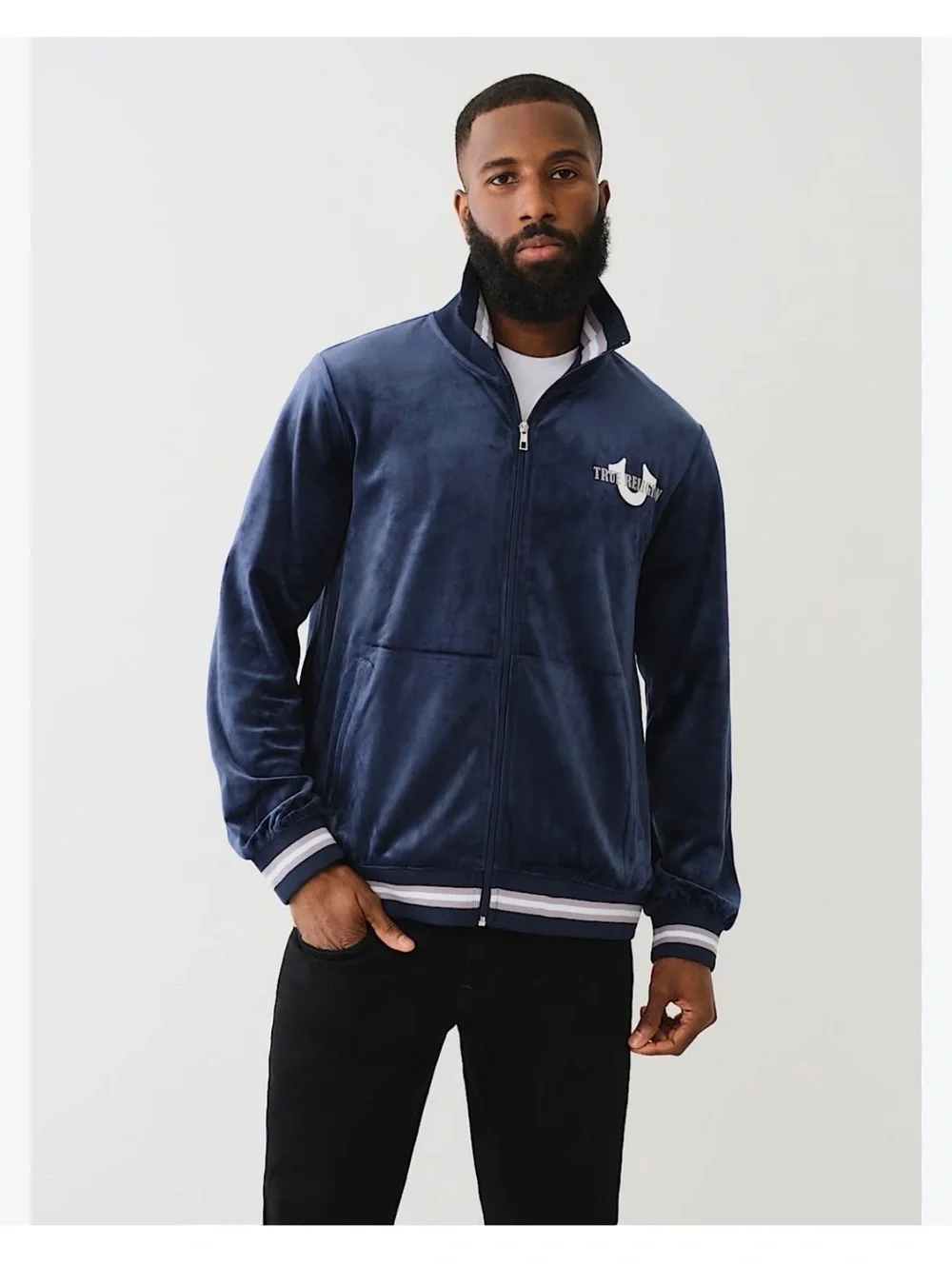 True Religion Velour World Tour Track Jacket